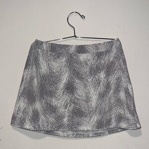 Outdoor Voices Gray Patterned Mini Skirt